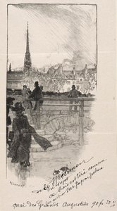 Quai des Grands Augustins autorstwa Auguste Louis Lepère