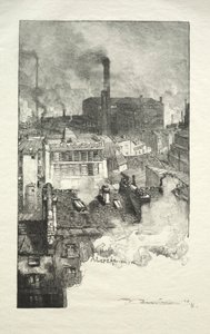 Dzielnica gobelinów autorstwa Auguste Louis Lepère