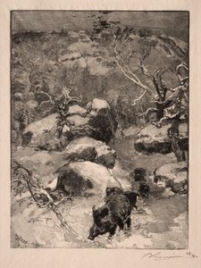 Roche Cuvier Chatillon autorstwa Auguste Louis Lepère