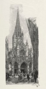 Ilustrowany Rouen: Kościół Saint Maclon, 1896. autorstwa Auguste Louis Lepère