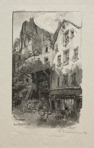 ul. Galande. autorstwa Auguste Louis Lepère