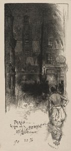Rue de la Montagne, St. Genevieve autorstwa Auguste Louis Lepère
