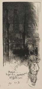 Rue de la Montagne, St. Genevieve. autorstwa Auguste Louis Lepère