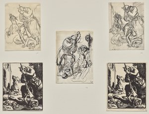 niemiecki żołnierz autorstwa Auguste Louis Lepère