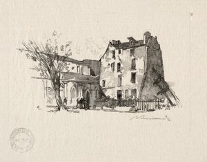 Św. Julien Ubogi: Prezbiterium. autorstwa Auguste Louis Lepère
