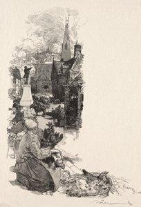 Posąg wielkiego człowieka. autorstwa Auguste Louis Lepère