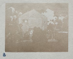 Żebracy w ostatnim domu autorstwa Auguste Louis Lepère