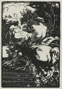 Centaur, 1896. autorstwa Auguste Louis Lepère