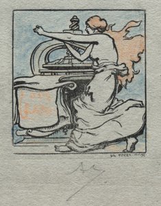 Drukarka. autorstwa Auguste Louis Lepère