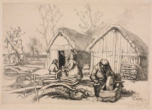 Dom drwala (Vendée) autorstwa Auguste Louis Lepère