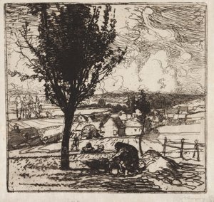 Życzenia Jouy-le-Moutiera, 1893. autorstwa Auguste Louis Lepère