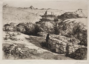 Widok na Port de la Meule, 1907. autorstwa Auguste Louis Lepère