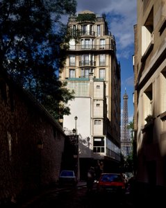 Budynek przy rue Raynouard, Paryż 16. Architekt Auguste Perret (1874-1954)