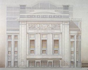 Teatr des Champs-Elysees: fasada - projekt Perret