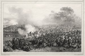 Album na rok 1835: Wgłębienie kwadratowe... autorstwa Auguste Raffet