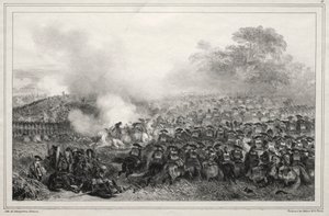 Album na rok 1835: Wbudowany kwadrat..., 1835. autorstwa Auguste Raffet