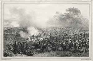 Album na rok 1835: Wgłębienie kwadratowe... autorstwa Auguste Raffet
