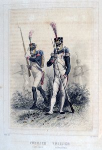 Fizylier Grenadier i Fizylier Chasseurs, 1859.