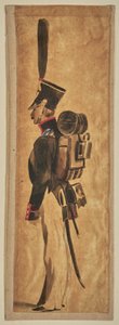 Studie einer Militäruniform: Infanterie autorstwa Auguste Raffet