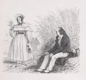 Córka Ludu z Dzieł Wszystkich Bérangera, 1836 autorstwa Auguste Raffet