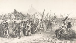 Wielki przegląd Juste-Milieu przechodzący La Karykaturę, 30 października 1832 Gran..., październik 1832