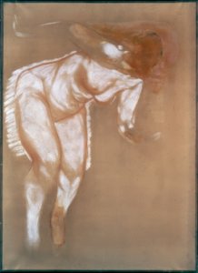Studium siedzącego aktu autorstwa Auguste Renoir