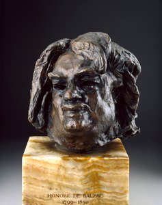 Balzac, Głowa przed ostatnim studium, ok. 1890 r. autorstwa Auguste Rodin