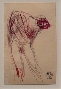 Półnaga kobieta, pochylona w prawo autorstwa Auguste Rodin