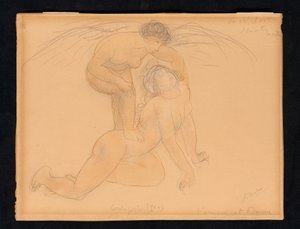 Kupidyn i Psyche, ok. 1900 autorstwa Auguste Rodin