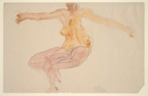 Taniec nago autorstwa Auguste Rodin