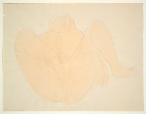 Półleżąca nagość kobieca autorstwa Auguste Rodin