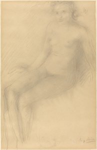 Siedząca kobieta nago autorstwa Auguste Rodin