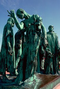 Posąg mieszczan z Calais, XIX wiek. autorstwa Auguste Rodin