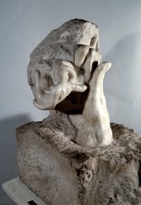 Marmurowa rzeźba Ręka Boga autorstwa Auguste Rodina (1840-1917) Paryż XX wieku, Musee Rodin autorstwa Auguste Rodin
