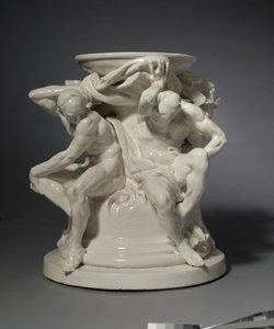 Titans, Support for a Vase, zaprojektowany przez Alberta-Ernesta Carrier-Belleuse autorstwa Auguste Rodin