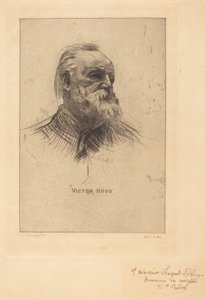 Victor Hugo, „Trzy czwarte” autorstwa Auguste Rodin