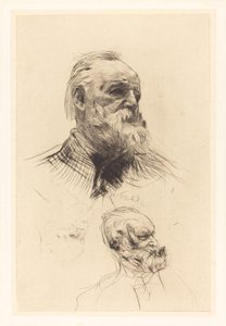 Victor Hugo, De Trois Quarts, 1884. autorstwa Auguste Rodin