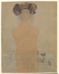 Kobieta stojąca w wodzie autorstwa Auguste Rodin