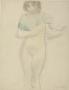 Kobieta z szalem autorstwa Auguste Rodin