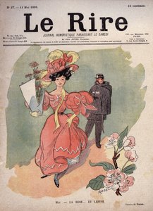 Miesiąc maj - róża i... Lepine (Louis Jean-Baptiste Lepine autorstwa Auguste Roedel