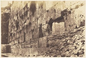 Jerozolima. Otoczenie świątyni, strona zachodnia. Heit-el-Morharby autorstwa Auguste Salzmann
