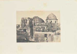 Jerozolima. Grób Pański. Widok ogólny. autorstwa Auguste Salzmann