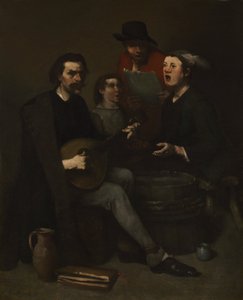 Piosenkarze autorstwa Auguste Theodule Ribot