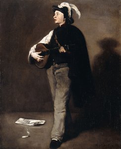 Grający na mandolinie, 1862