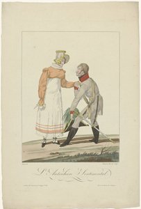 Alianci w Paryżu w 1815 roku: austriacki Sentimental autorstwa Auguste Thomas Marie Blanchard