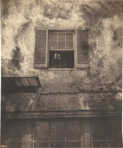 Auguste Vacquerie przy oknie, Marine Terrace, ok. 1853 r. (zdjęcie) autorstwa Auguste Vacquerie