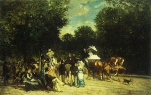 Dzień w parku, 1875 autorstwa Auguste de Molins