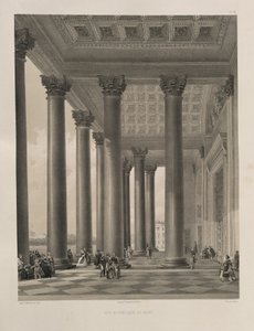 Północny portal katedry św. Izaaka Z: Budowa katedry św. Izaaka, 1845