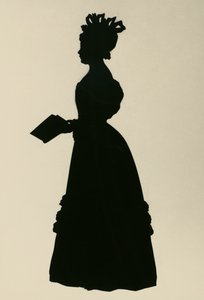 Sylwetka Susan Edmonstone Ferrier, zwana Susan Ferrier (1782-1854), szkockiej powieściopisarki, ok. 1830, autorstwa Augustina Edouarta (1789-1861)