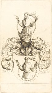 Herb Nieznanego Człowieka. autorstwa Augustin Hirschvogel